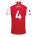 Maillot de foot Arsenal Benjamin White #4 Domicile vêtements 2023-24 Manches Courtes